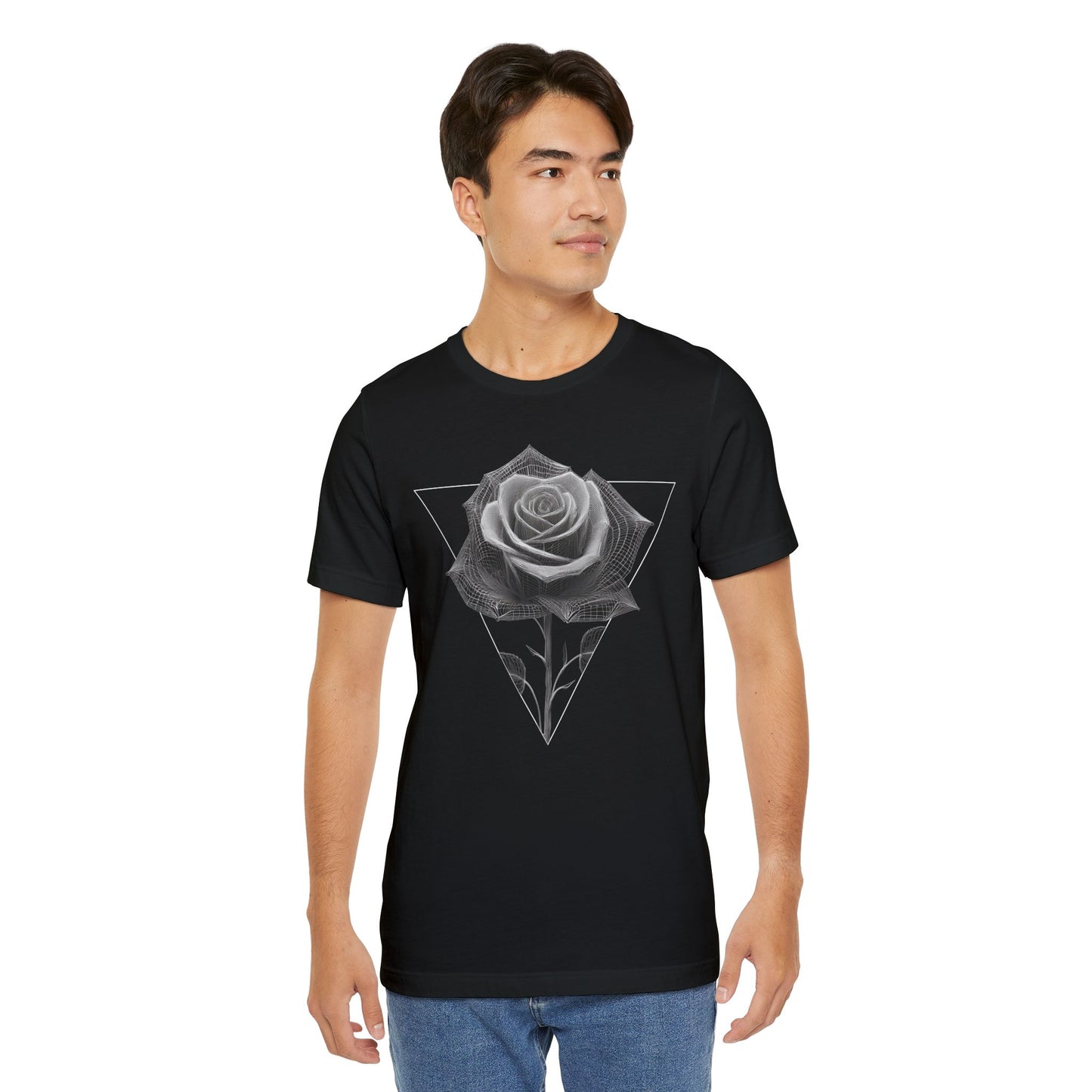 Wireframe Rose Tee