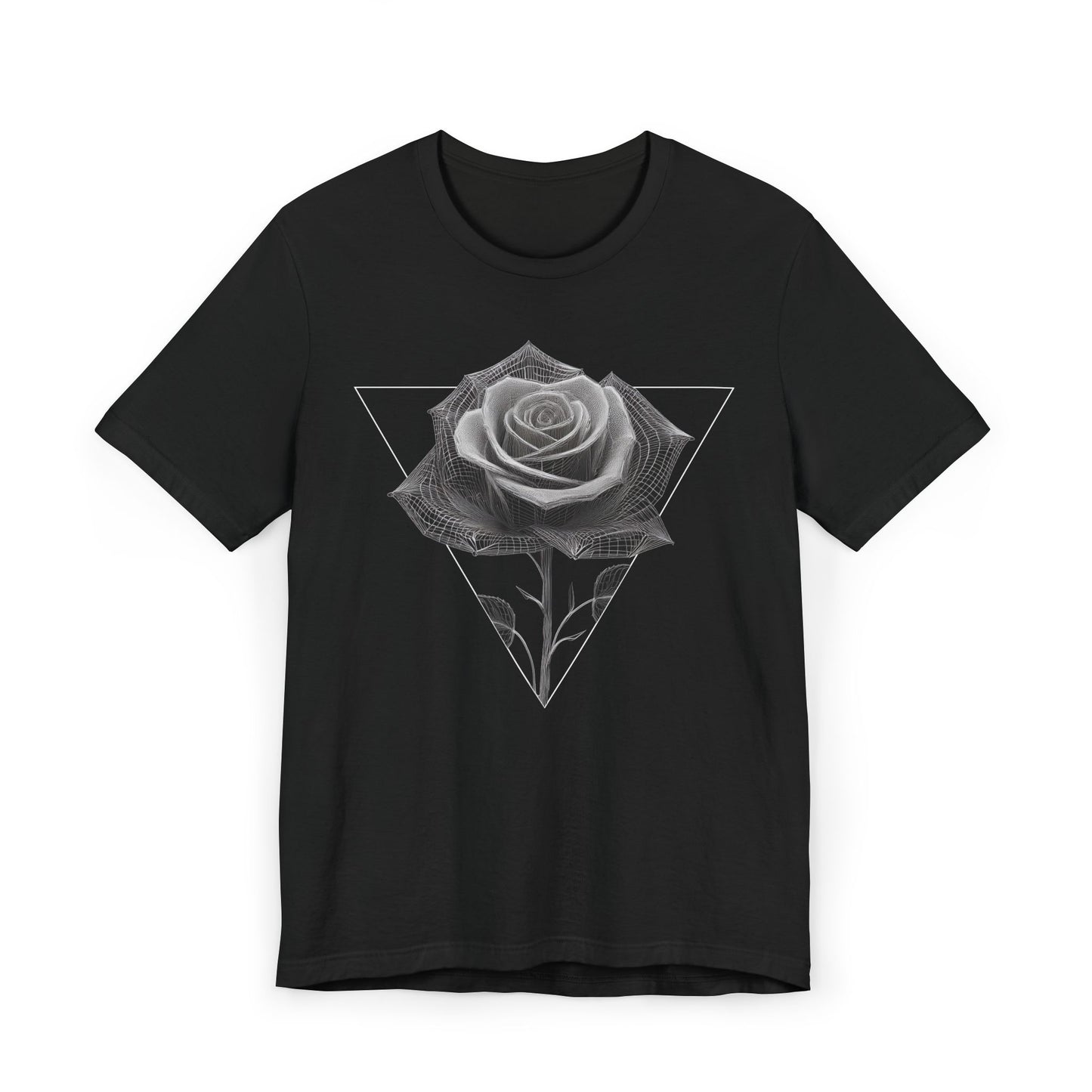Wireframe Rose Tee